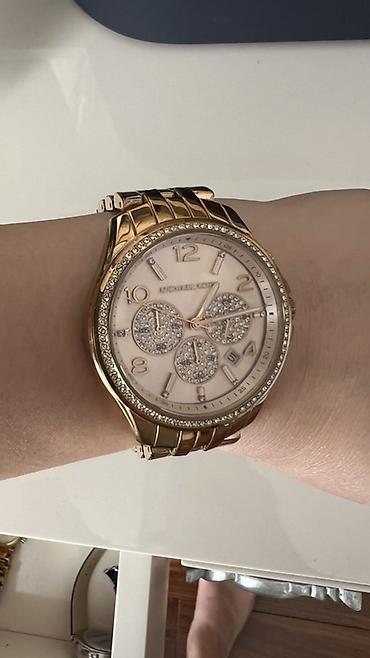 Şəxsi əşyalar: İşlənmiş, Qol saatı, Michael Kors, rəng - Qızılı — 4