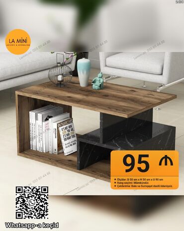 metbex kunc divan: Minimalist jurnal masası – LA MiNi dizaynı - Ölçülər: dərinlik 50 sm