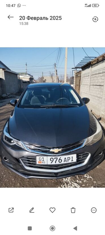 Chevrolet: Chevrolet Cruze: 2017 г., 1.4 л, Автомат, Бензин