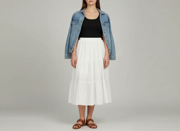 spódnice rozkloszowane plisowane: Women`s skirt, size S