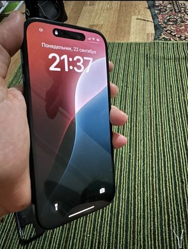 iphone 8 plus купить бу: IPhone 16, Колдонулган, 128 ГБ, Black Titanium, Коргоочу айнек, Каптама, Кабель, 79 %
