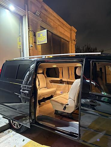 uaz diski: Mercedes-Benz Vito, qara rəng, 7 yerlik minivan. Özəlliklər: - Geniş — 3