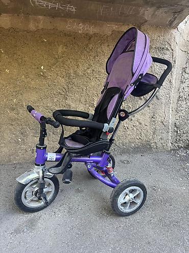 velosiped 3 tekerli: Real aliciya endirim olacaq Uşaq üçtəkərli velosipedi – bənövşəyi rəng — 4