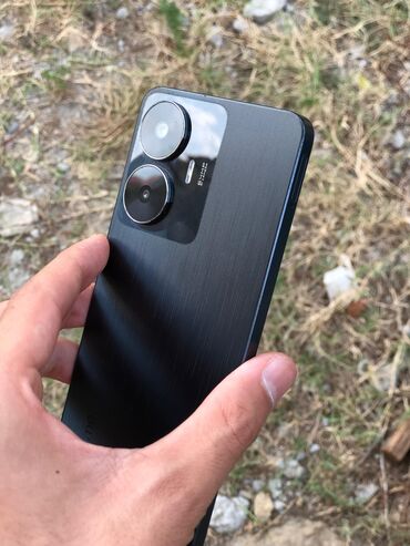 qulaqliq temiri: Realme C55, 256 ГБ, цвет - Черный, Гарантия, Сенсорный, Отпечаток пальца