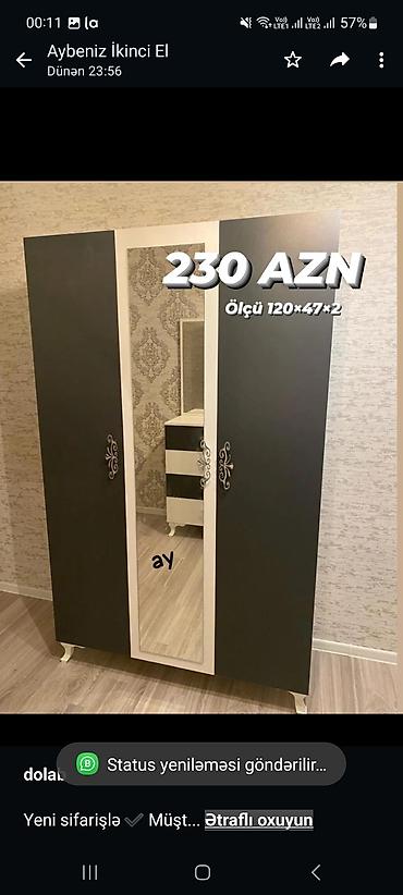 *dolab* Yeni sifarişlə ✔️ Müşteri tehvilimiz 😍 Ölçü 120×47×2, rəng