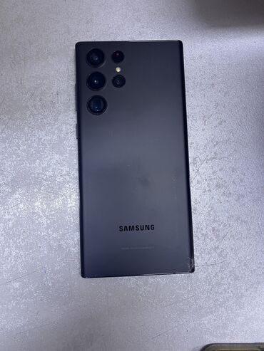 сотовые телефоны б у: Samsung Galaxy S22 Ultra, Колдонулган, 256 ГБ, түсү - Кара, 1 SIM