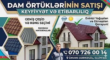 dəmir listlərin qiyməti: Salam dam örtuyu satişi bir başa zavodan isdelen ölcye kesirik her reg — 1
