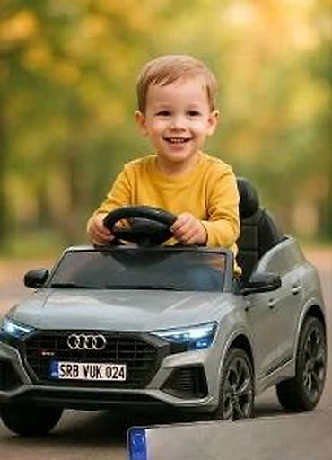traktor igracka za decu: Dečiji električni automobil – licencirani Audi stil, siva boja - — 7
