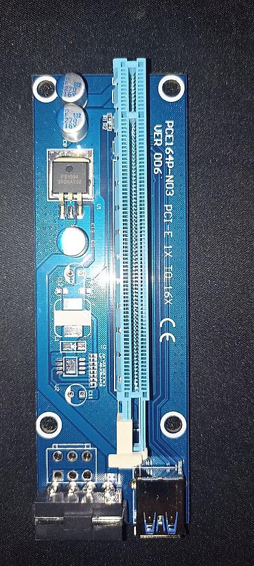 gpu: PCI-E райзер комплект PCI-E 1x → 16x (версия 006/006C) Назначение: - — 1