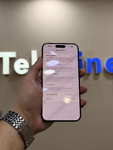 i̇pona: IPhone 15 Pro Max, 256 GB, Blue Titanium, Zəmanət, Kredit, Simsiz şarj — 6