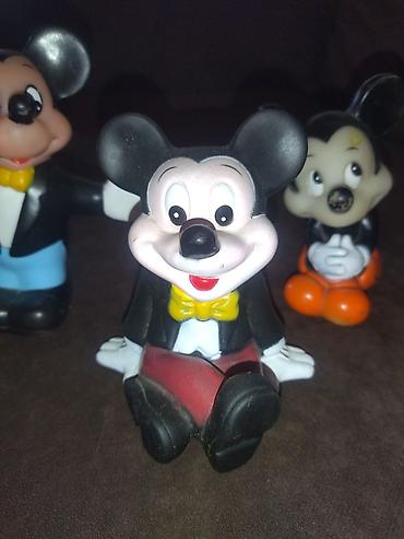 maneki neko top: Mickey və Minnie Mouse fiqurları – 4 ədəd dəst rezin, 1960-70il — 3