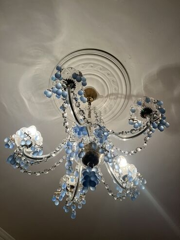 şüşə yunu: Çılçıraq, 5 lampa, Şüşə