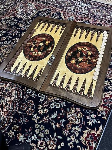 Nərdlər: Qoz ağacından hazırlanmış nərd satılır. Təbii qoz ağacı, möhkəm — 3