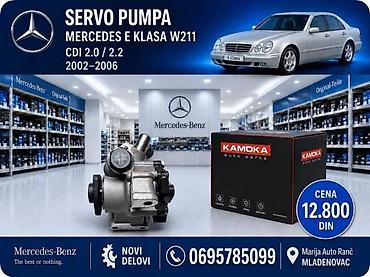 SERVO PUMPA MERCEDES E KLASA W211 CDI 2.0 2.2 6GOD | servo pumpa