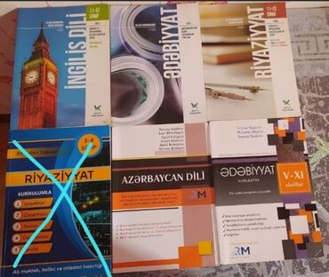 Abituriyentlər üçün müxtəlif test kitabları və dərs vəsaitləri