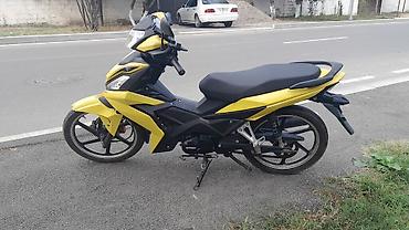 sukuter oturacaq: Moped/Motosiklet – Sarı-qara sport dizayn - Korpus: aqressiv xətlərə — 3