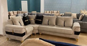 Divan və kreslo dəstləri: Künc divan, Pufik, Bazasız, Açılmayan — 3