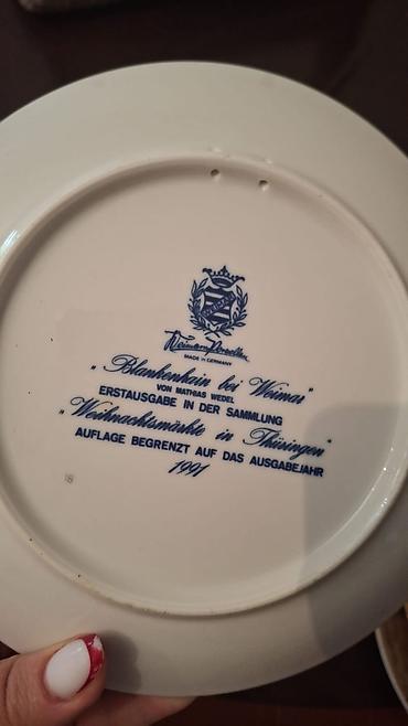 alman dili: Kolleksiya dekorativ farfor boşqablari seti - Mövzu və dizaynlar: - — 5