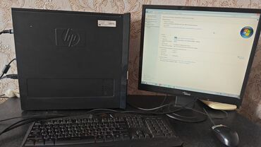 Printerlər: HP stolüstü kompüter dəsti Tərkib: - HP sistem bloku (qara korpus) -