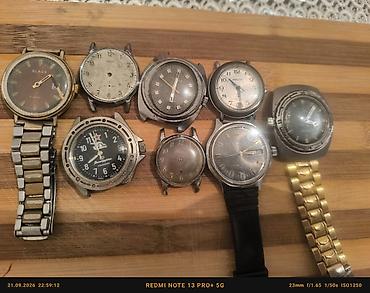 casio qol saatlari: Sovet dövrünə aid mexaniki saatlar toplusu.qədim saatlar ehtiyat — 1