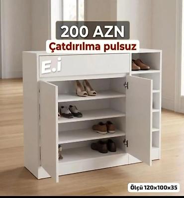 Ağ rəngli ayaqqabılıq/dolab - Qiymət: 200 AZN - Çatdırılma: pulsuz
