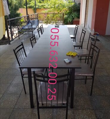 Restoran mebeli: Kuxna üçün masa və oturacaqlar dəstləri, kafe və cayxana üçün stol — 17