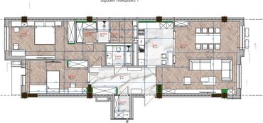 Продажа квартир: 3 комнаты, 131 м², Элитка, 9 этаж, ПСО (под самоотделку)