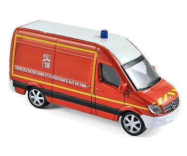 "bicikl na servis" serbian: 🚒 Mercedes-Benz Sprinter Pompiers – Die Cast Norev Norev — 1