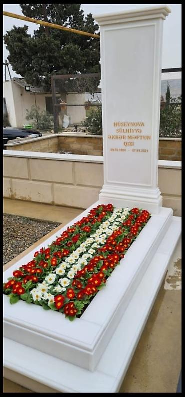 məzar daslari: \•,Müxdəlif forma ölcüdə məzar daşı.Çatdırılma ray.onlarada mümkündür — 4