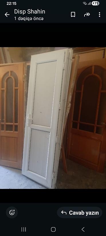 işlenmiş plastik qapi: İşlənmiş Plastik qapı 70x200 sm Ünvandan götürmə — 1