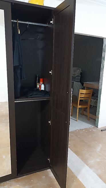 Mebel: İşlənmiş, 4 qapılı, Güzgülü, Qəhvəyi, Açılan, Düz dolab — 4