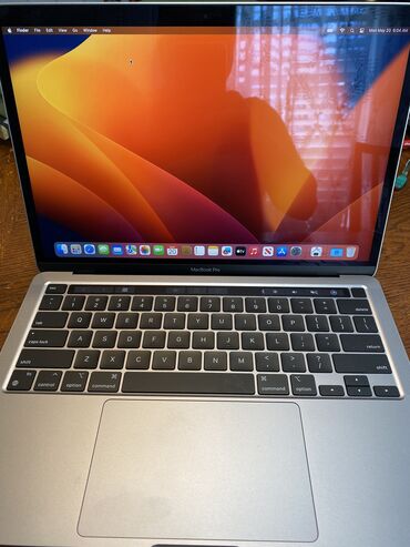 ноутбук macbook pro: Ультрабук, Apple, 8 ГБ ОЗУ, Apple M1, 13.5 ", Б/у, Для несложных задач, память SSD