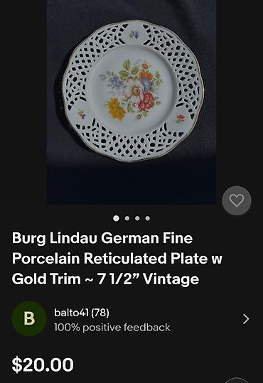 dekor kanjiza: Tanjir nov,dekorativni Burg (zamak) Lindau iz 70ih.god.Nemacka — 5