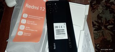 aplle 6: Xiaomi Redmi 12, 256 GB, rəng - Qara, 
 Sensor, İki sim kartlı, Barmaq izi