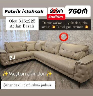 Künc divan, Yeni, Açılan, Bazalı, Şəhərdaxili pulsuz çatdırılma