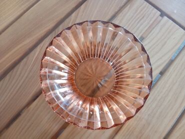 Konfet qabları: Şüşə dekorativ qablar dəsti - Mavi rəngli, əl işi kimi görünən — 8