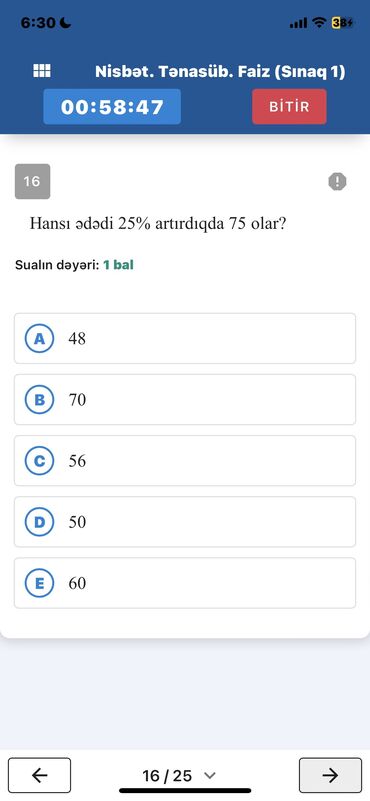 Digər kurslar: Pdf şəkildə 9-10-11ci siniflər üçün ümumi və mövzu sınaqları. Blok və