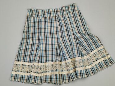 niebieska spódnice w kratke: Spódnica, S, stan - Dobry