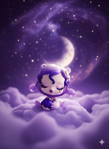 pop mart: Фигурка Skullpanda Pop Mart, из серии The Mare of Animals, "The dream — 1
