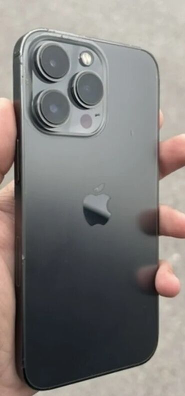 iphone arxa şüşə: IPhone 13 Pro, Graphite, Face ID
