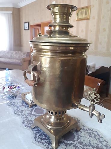 Qədim samovarlar: Qədim samovar, 1870 il, Mis, Vəziyyəti: Əla — 4