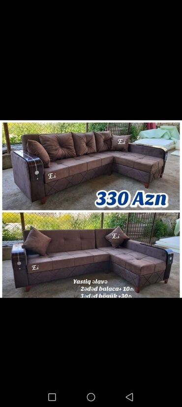 Divanlar: Künc divan, Yeni, Açılan, Bazalı, Nabuk, Ödənişli çatdırılma — 6