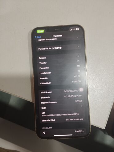 IPhone 12 Pro, 128 GB, Qızılı, Face ID