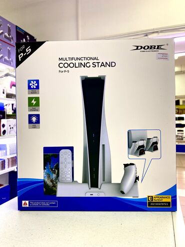PS5 (Sony PlayStation 5): Dobe Multifunctional Cooling Stand Dobe подставка,зарядка для