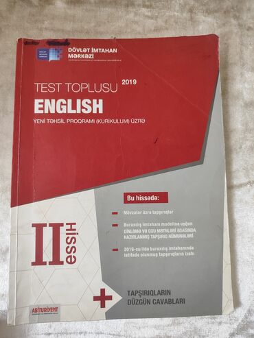 Digər kitablar və jurnallar: Ingilis dili test toplusu 2 ci hissə cavablar yoxdur