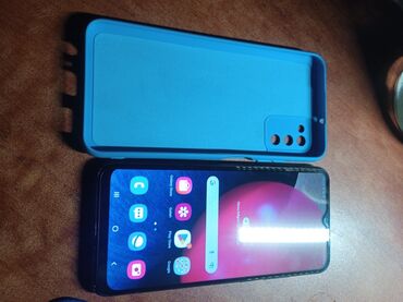 Kompüter, noutbuk və planşetlər: Samsung Galaxy A02 S, 32 GB, rəng - Göy, Sensor, Barmaq izi, Face ID