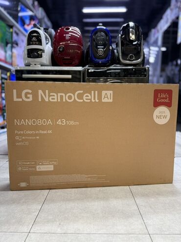 123 ekran smart tv: Новый Телевизор LG NanoCell 43" 4K (3840x2160), Бесплатная доставка