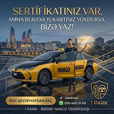 Əməkdaş axtarışı (vakansiyalar): Taksi sürücüsü tələb olunur, İşəmuzd ödəniş, 6 ildən artıq təcrübə — 1