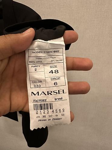 Костюмы: Двубортный мужской пиджак MARSEL Premium - Цвет: чёрный (Color 033) - — 3
