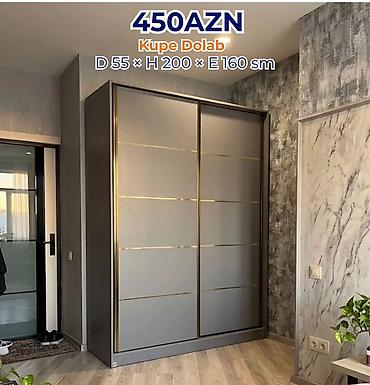 Kupe dolab – sürgülü qapılı, müasir dizayn Qiymət: 450 AZN Ölçülər